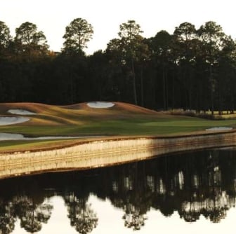 Hilton Head National pond next to fairway