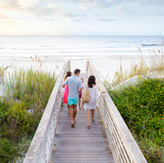 Family on Beach