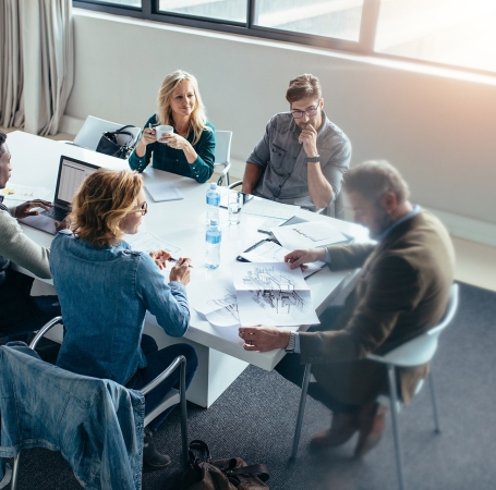 group at a meeting table