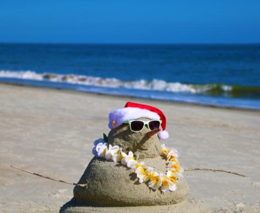 beach snowman