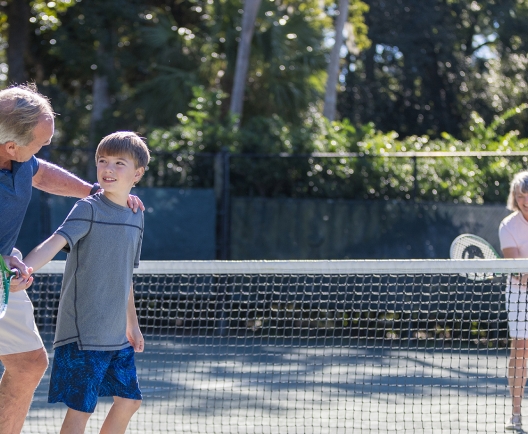 people playing tennis