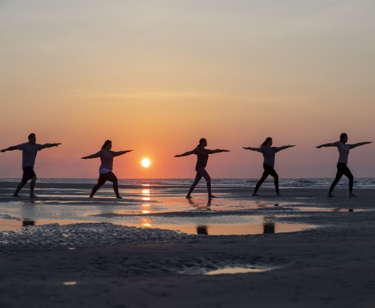 yoga on the beach