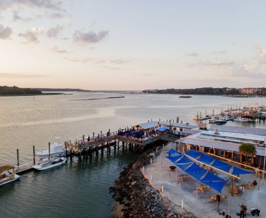 Hudon's Restaurant Aerial shot 