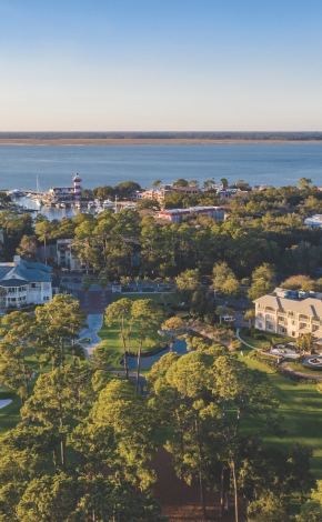 Aerial of The Inn & Club at Harbour Town
