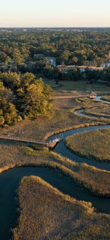 curved river