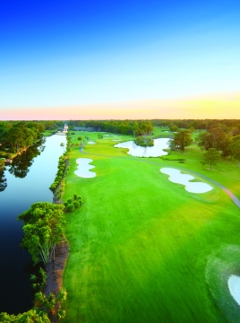 Aerial of golf course