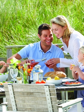 family eating
