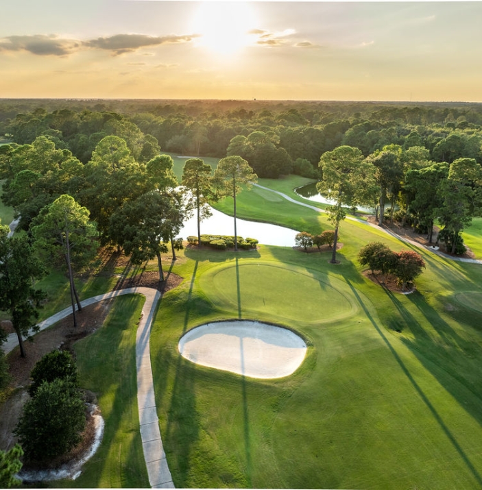 aerial view of course