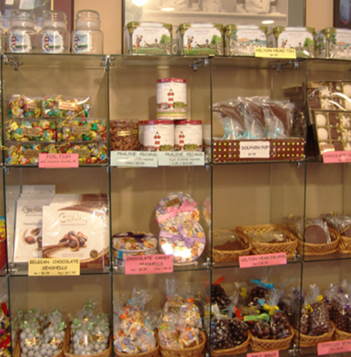 Interior shot of shop