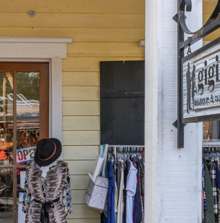 Outside exterior of Gigi's shop