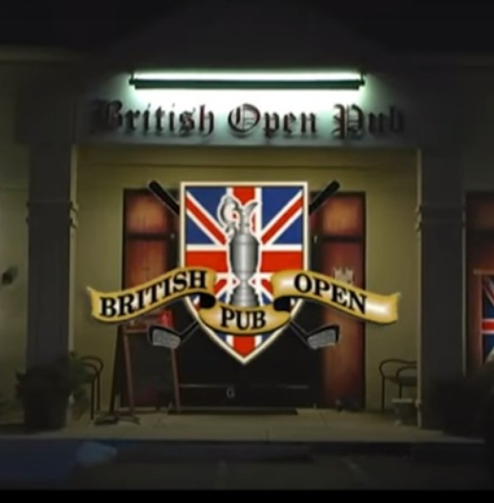 British Open pub exterior