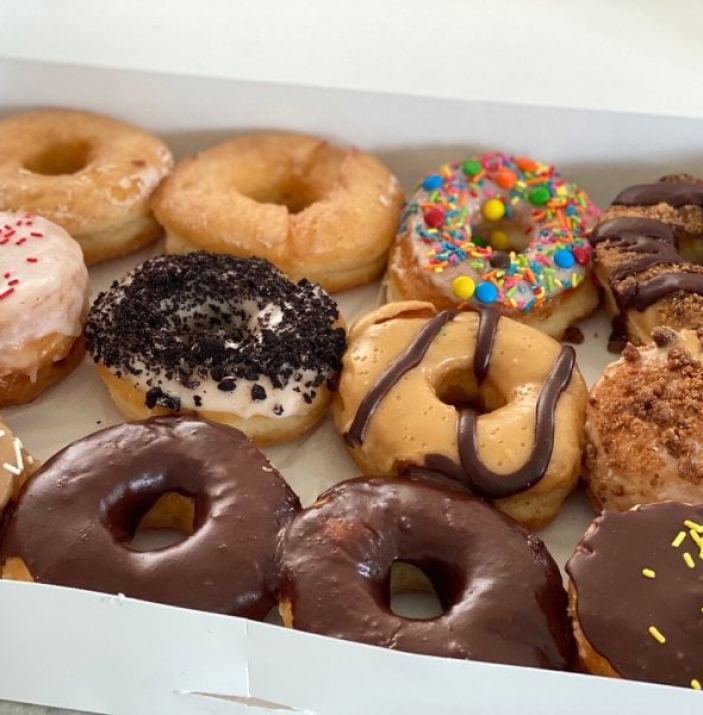 Box of a dozen donuts