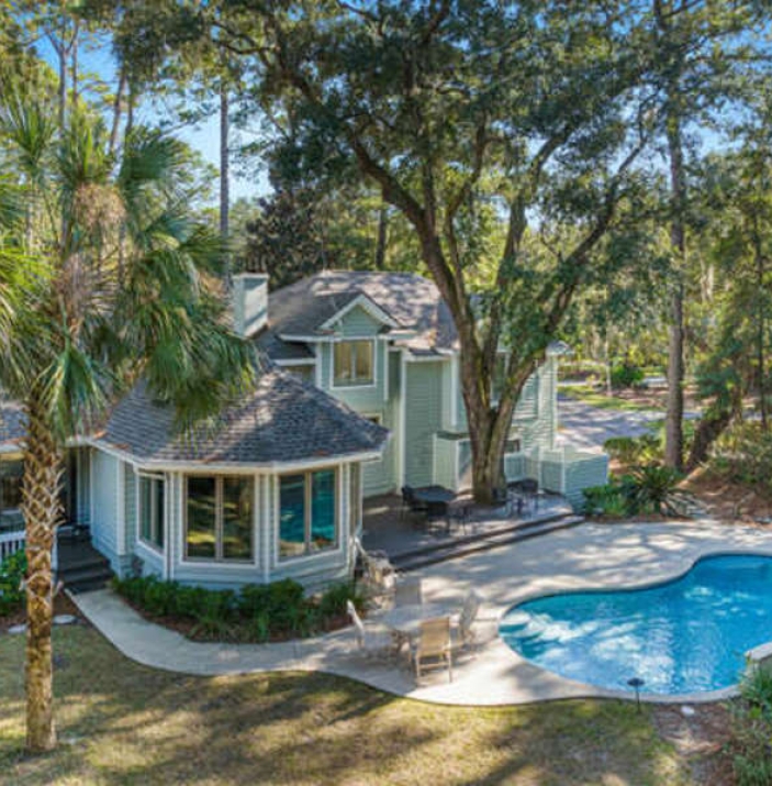 Pool exterior outside residence